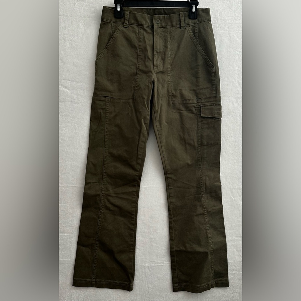Columbia Cargo Pants Women’s Size 10 Regular Olive Green Hiking Utility Comfort